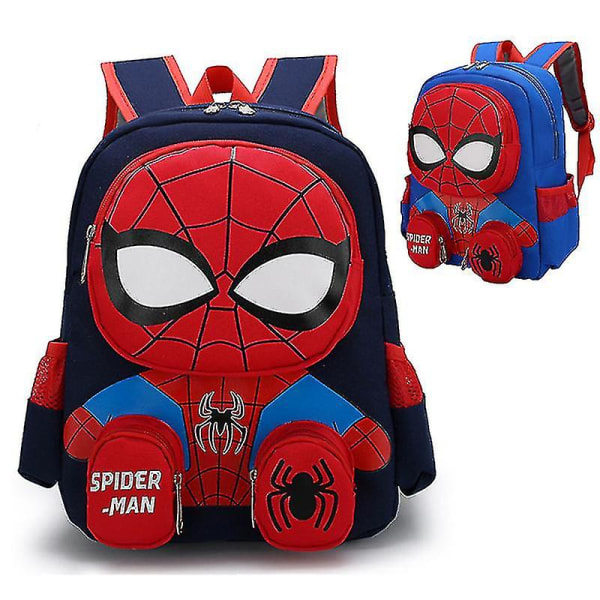 Disney Spiderman Reput Super Heroes Opiskelija Koululaukku Sarjakuva 3D Stereo Lastentarhareppu Lasten Matkalaukku Lahja sky blue