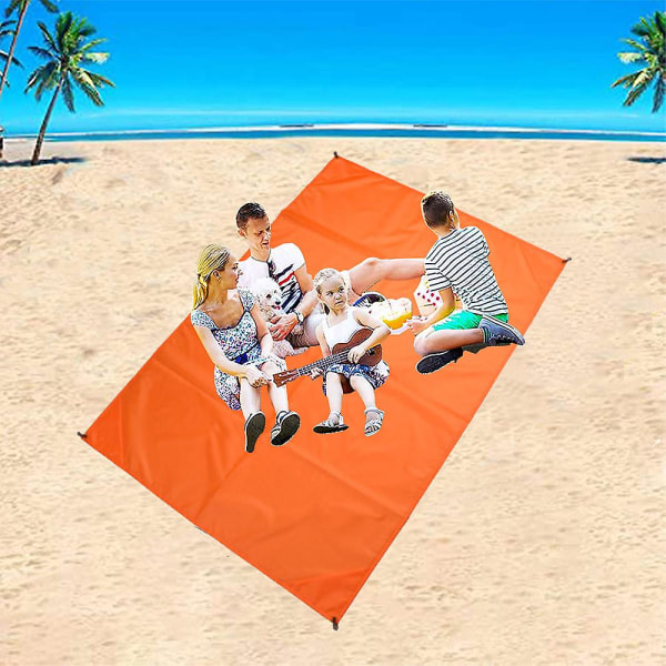 Lett vanntett gulvmatte Mini sammenleggbar strandmatte Utendørscamping Fuktsikker matte-for camping, reise,