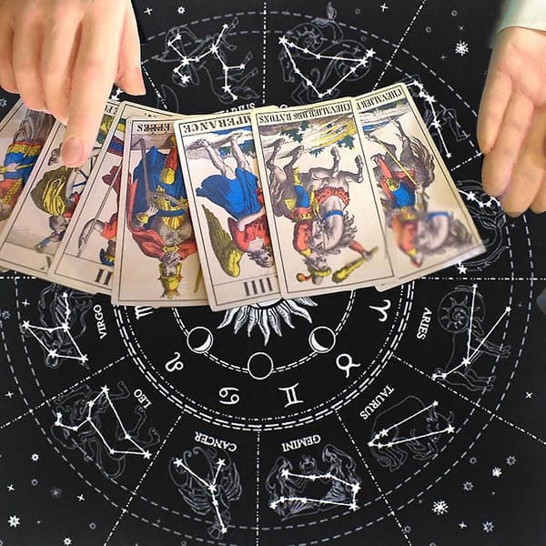 Tarot Special Dug Blød Flocking Dug Spådomskort Dug