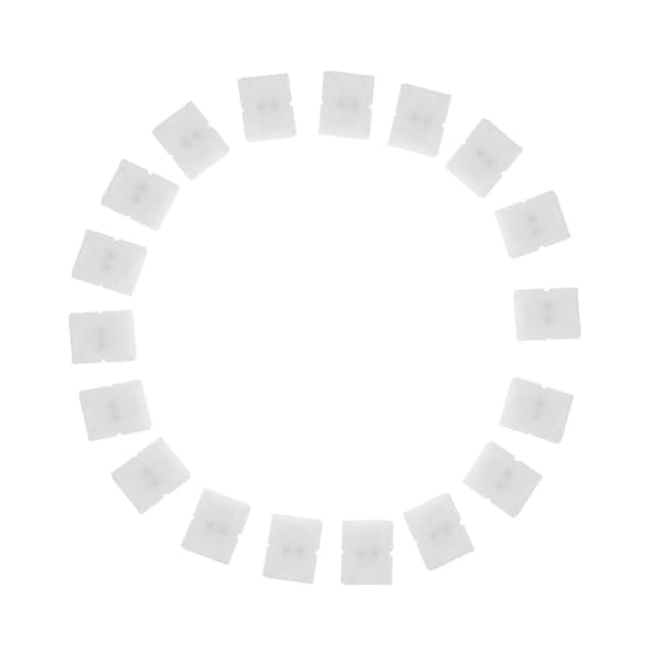 LED Strip Adapter Stik til Lys 100 stk. Loddefri Snap Down Stik