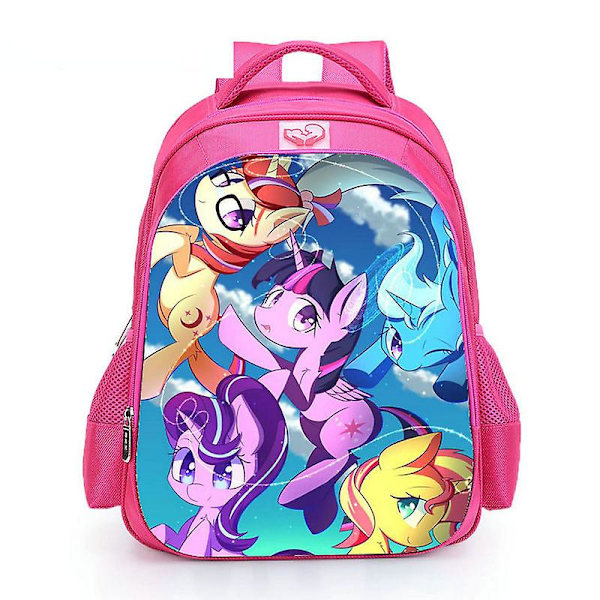 Pink My Little Pony Skolesekk Barn 16 Tommer Elev Unicorn Skoleveske For Tenåringsjenter Uformell reiseveske Sekk Dagspakke as picture2