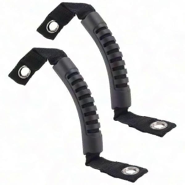2 stk. baksetehåndtak for Jeep Wrangler veltebøyle Black