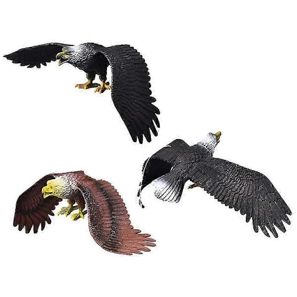 15 tommer realistisk flyvende ørnemodel figur solid statisk figur dyrefuglefigurer interaktiv des