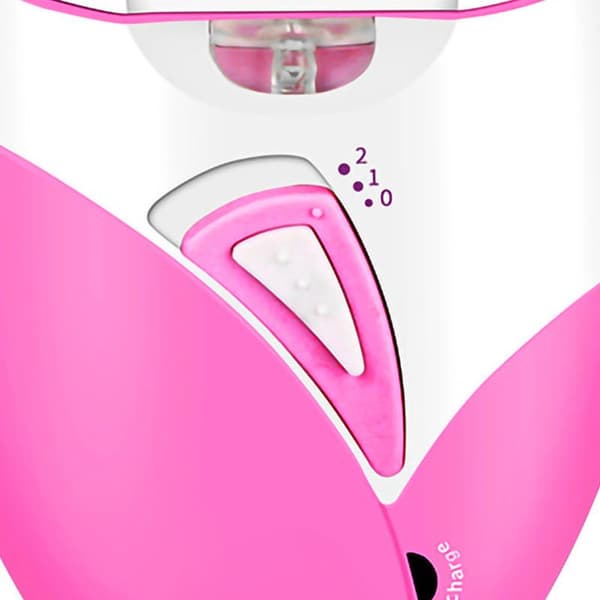 Elektrisk hårfjerning Epilator Oppladbart Avtakbart hode for kvinner Menn Hårtrimmer Rosa 0.1