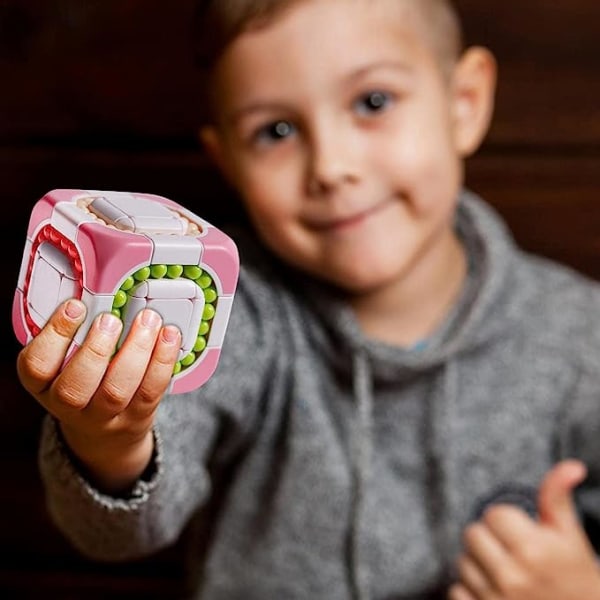 Magic Beans Legetøj | Stress Relief Cube Puslespil - 3D Spinner Rotation Magic Sensory Cube Ball til teenagere voksne for at forbedre hjernens udvikling