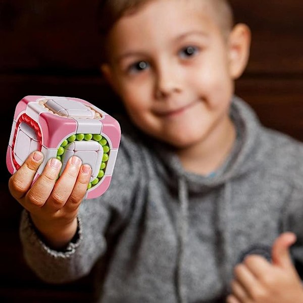 Magic Beans Toy | Stress relief Cube Pussel - 3D Spinner Rotation Magic Sensory Cube Ball för tonåringar Vuxna för att förbättra hjärnans utveckling