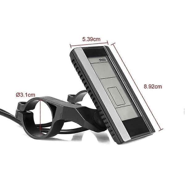 Elcykler 800S LCD navigationsmåler til centralmotor BBS01 BBS02 CAN protokolmåler Bluetooth Svart