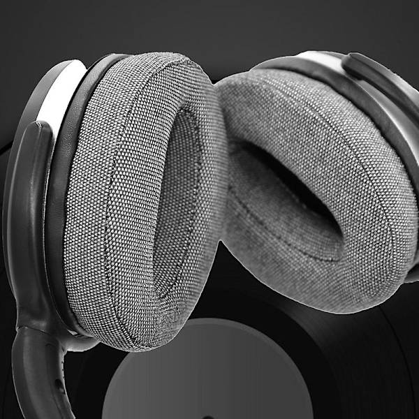 1 par headsetfodral Dammtäta mjuka elastiska E-sports hörlurskuddar Ersättning för Sennheiser Hd4.40 Hd4.50 Btnc Black Gray
