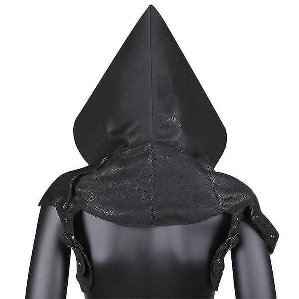 Faux Steampunk Rogue Medieval Cowl Hat Gothic Cape Kostume Til Mænd Kvinder
