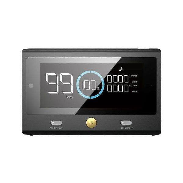 For EcoFlow DELTA Pro fjernkontroll for kraftstasjon intelligent kontrolloperasjon Svart
