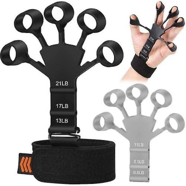 Ny Gripster Grip Exerciser, Strengthener, Trainer Fitness Workout Training-yky Black