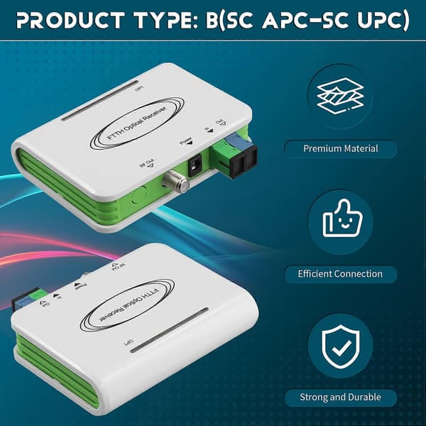 CATV System ONU FTTH Optisk WDM-mottaker Optisk node Aktiv Triplexer SC/APC(B) EU-PLUGG