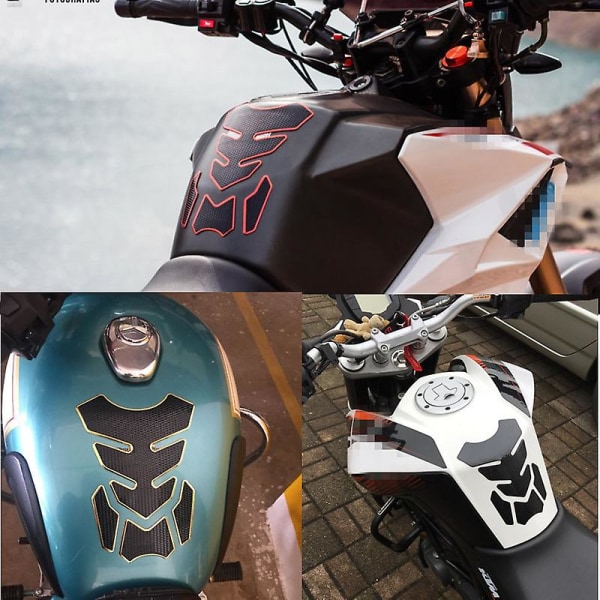 3d Bil Motorcykel Gas Fuel Tank Pad Sticker Dekaler Motorcykel Devil Skull Logotyp Protector Fuel Racing Tillbehör Universal Fit|dekaler &amp; Klistermärken| S0410