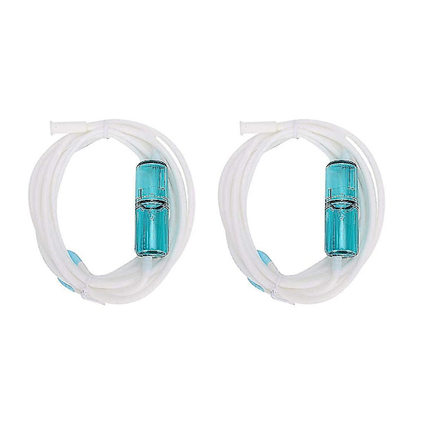 2 stk Nasal Oxygen Tube Elastisk Silikone Oxygen Tube Næsekanyle Oxygen Tubing Connectors