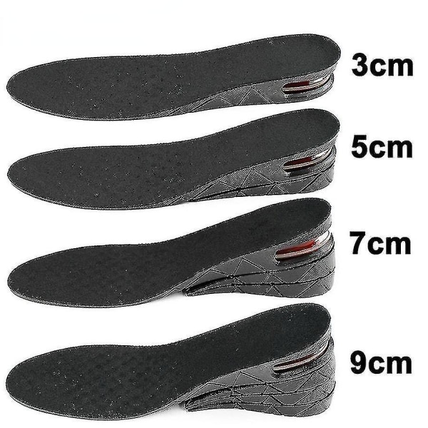 Näkymätön sisäpohja kohottamiseksi, 3 cm - 9 cm, korotustyyny, säädettävä Half pad High 4.5cm