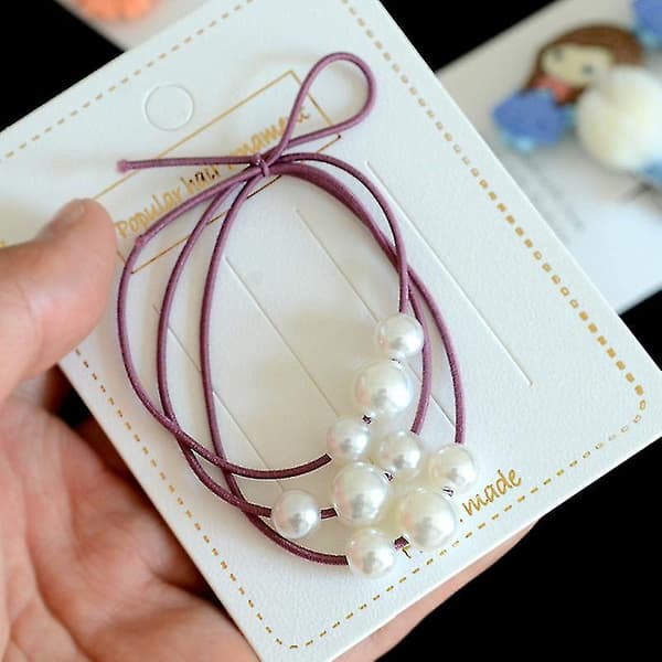 8 st Färgade Elastiska Snören 1mm Elastisk Tråd Armband Elastisk 5m