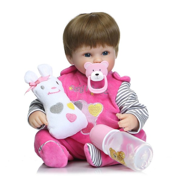 1 kpl uusi nukketutti Reborn Baby Dollille sisäisellä magneettitarvikkeella PK pink