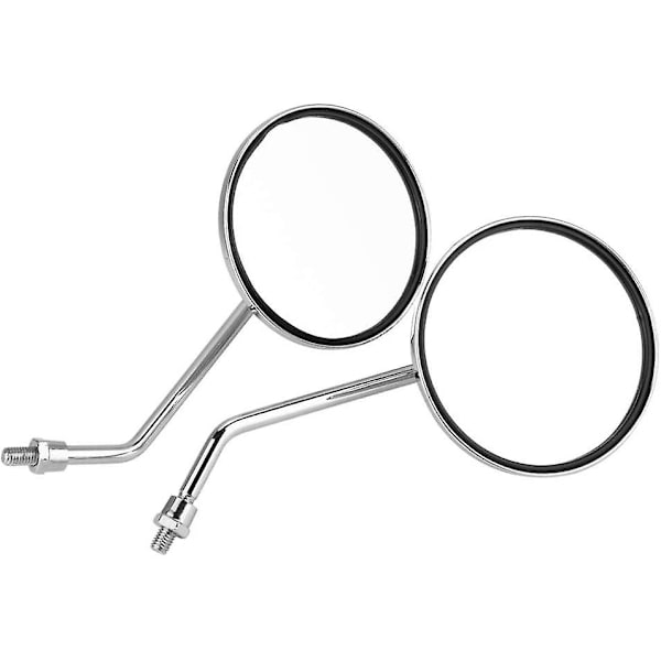 Yhteensopiva Honda Ct70 peilin 8mm Senyar 2kpl 8mm moottoripyörän taustapeilien kanssa, rautainen pyöreä oikea ja vasen sivutaustapeili