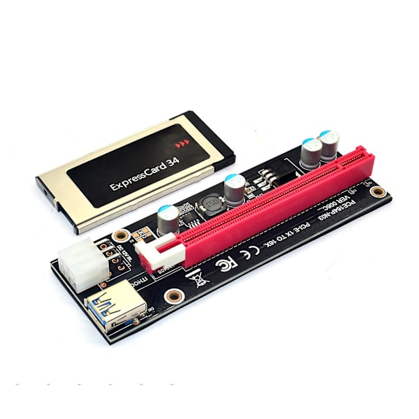 Expresscard Express-kort 34mm till Pci-e 16x Riser för bärbar extern Gpu-kort Si Ny