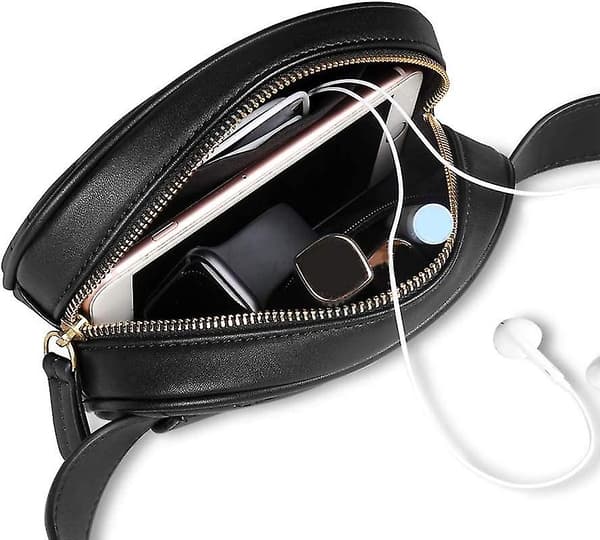 Fanny Pack til Kvinder - Vandtæt PU Læder Bæltetasker, Stilfulde Tasker til Damer (sort)
