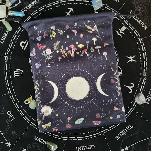 Altar Tarotkort Förvaringsväska,Smyckespåse Tarotkortväska Tärningsväska Tarotkorthållare Smyckesväska Dragsko Sammetsväska null - 93