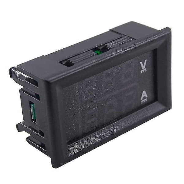 3 stk LED Digital DC 0-100V 10A Spenning Amp Voltmeter Amperemeter Tester