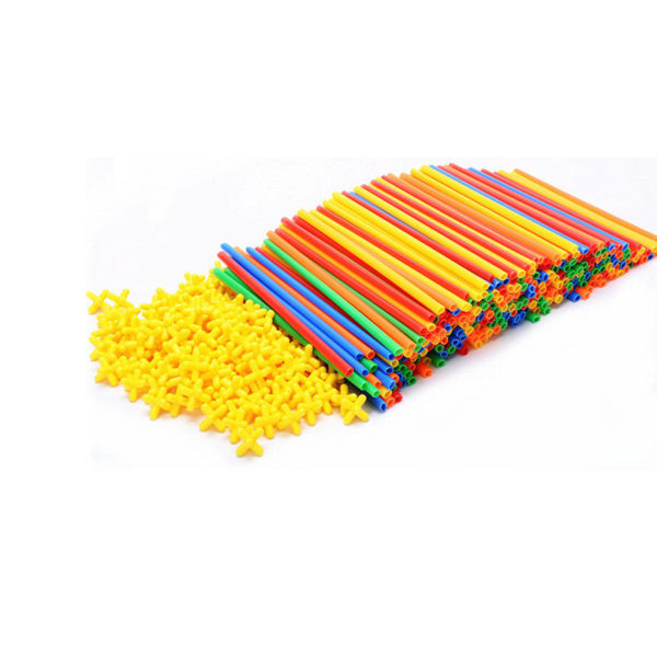 4D Pipe Building för barn DIY Montering Tunnel Modell Barnleksaker colorful