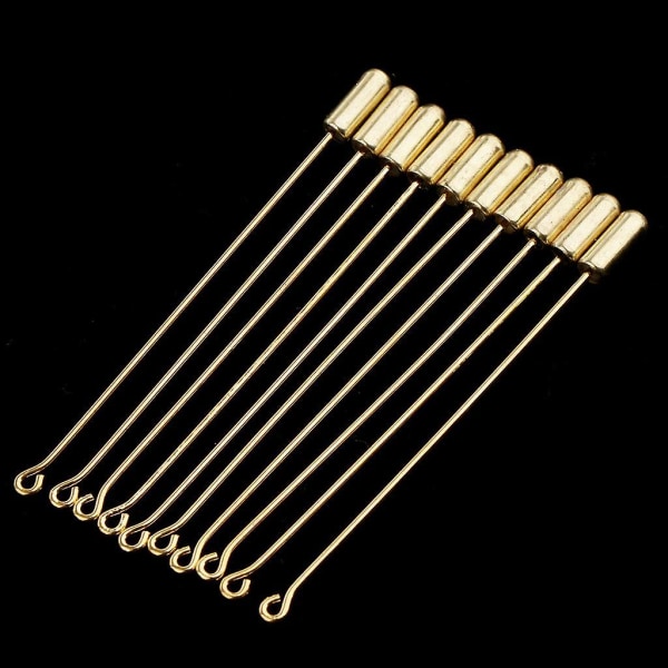11x10 stk 7,1 cm lang nål plugg lapel pin hatt skjerf brosje knapphullsblomst nål