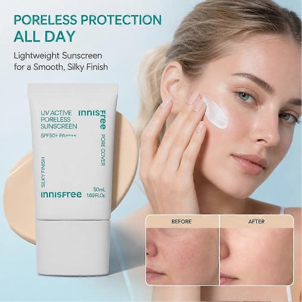 UV Active Poreless Solcreme SPF50+ PA++++ 50ml yellow