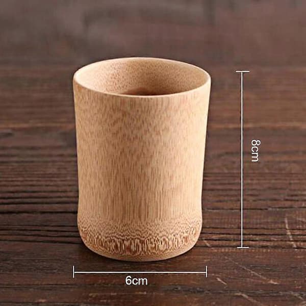 Naturlig Bambu Juice Mugg och Kopp Drickskoppar för Sake kaffe och te, 12 Designer att Välja B