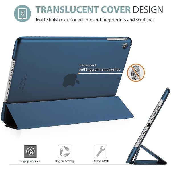 Ipad Air 1:a generationens Smart Case Cover, Ultra Slim Lätt Stativ Case Skal, Auto Sleep Wake, För Apple Ipad Air A1474 A1475 A1476