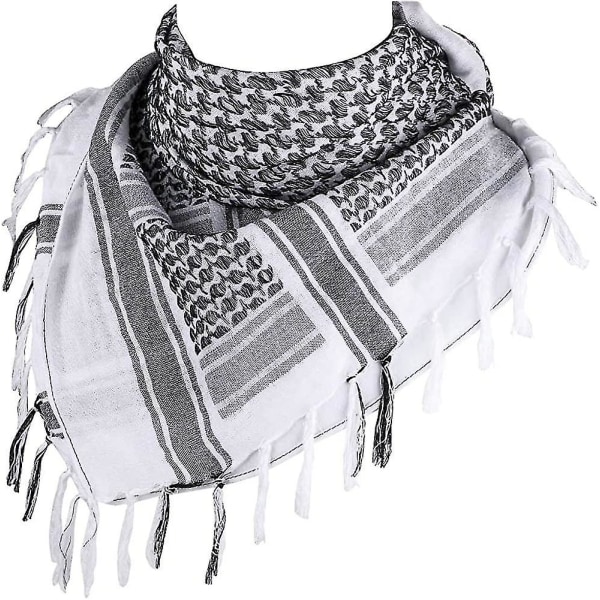 Halsduk i 100 % bomull Military Arabian Tactical Desert Hijab förtjockad halsscarf Wrap