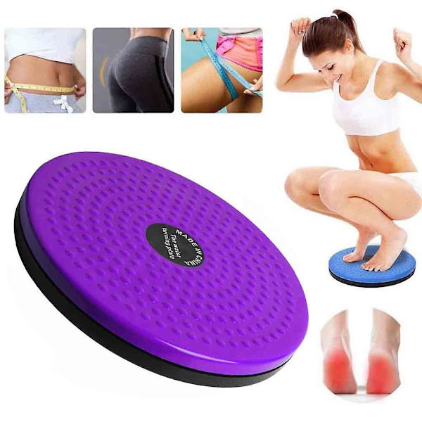 Body Sculpting Twisting Board Fitness Slankemaskine Roterende Board Kvinde Twisting Exercise Purple