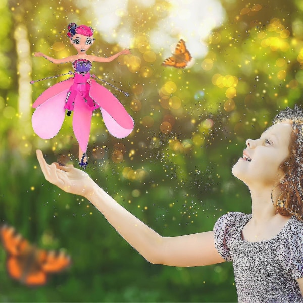 Magisk Flying Pixie Toy, Fairy Flying Princess Doll Infrarød Induktion Kontrol Legetøj Til Drenge Piger-bedste julegave Kr Purple