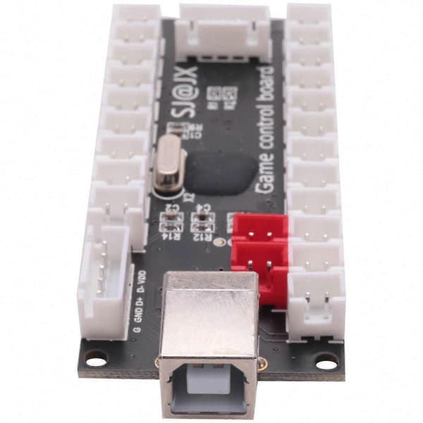 Null forsinkelse USB Arcade-enkoder for MAME JAMMA og PC-kampspill Svart