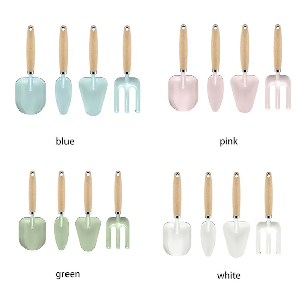 Set, mini 4 kpl käsilastalla, siirtolapiolapio set lapselle Blue