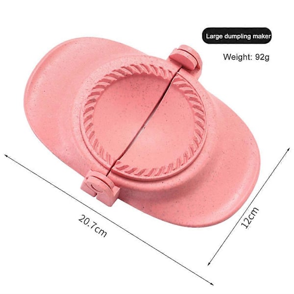 DIY Dumplings Maker Vetehalm Dumplingform Dumpling Wrapper Gadget Dumplingklämmor Bakformar Köksredskap Pink L