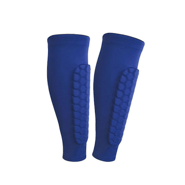 2 stk. Fotball Skinnbeskyttere for Ungdom, Beskyttende Fotballutstyr Skinnbeskyttere for Underben Blue M