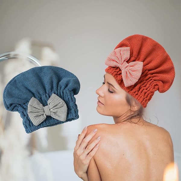 Mikrofiber Hår Tørre Hat Til Hår Hurtig Tørring Blød Hår Turban
