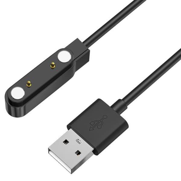 Oplader kompatibel med Xplora XGO 2 - USB-kabel 1 meter erstatningsadapter til ur-oplader Phonillico® Svart