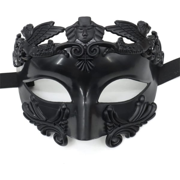 Maskeradmask romersk grekisk mansmask venetiansk mask Halloween julmask för fest Mardi Gras bröllopskarnevaler