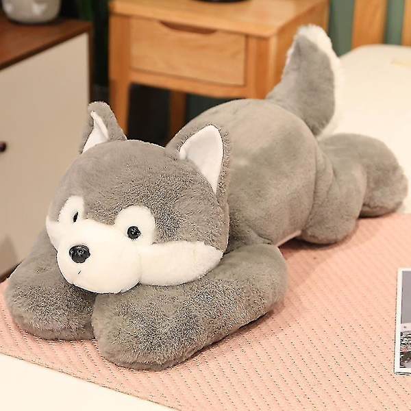 Viktad ångest Dinosaurie Plyschleksaksrad Kudde Söt Dinosaurie Gosedjur Docka För Pojkar Flickor Present husky 30cm