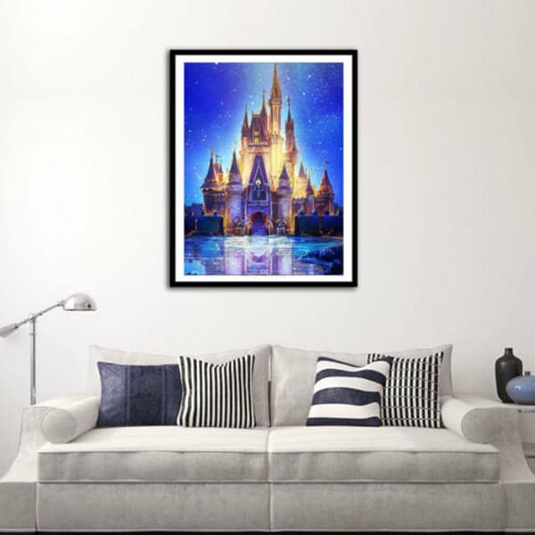 5D DIY diamantmaleri Magisk Slott