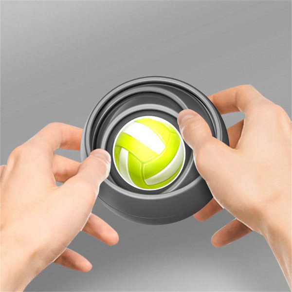 Finger ABS 3D Infinite Flip Ball Stress relief Dekompressionsleksaker för barn Vuxna Roliga presenter Festfavoriter D One Size