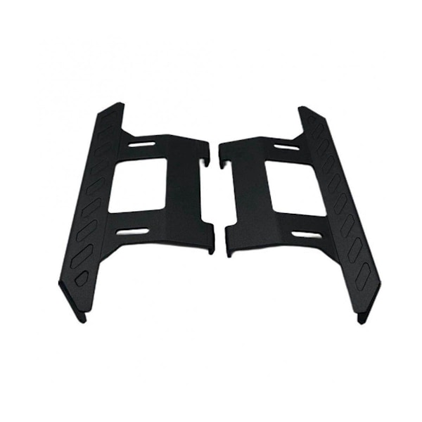 Til 1/10 klatrebil Axial Scx10 90046 90047 Metal Pedal Side Pedal Upgrade Fittings, sort Black