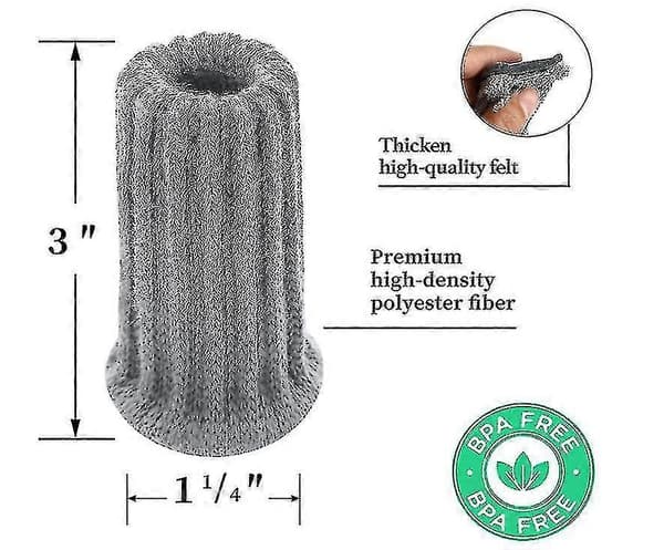 16-pack stolsbensskydd stickade möbelstrumpor Grey