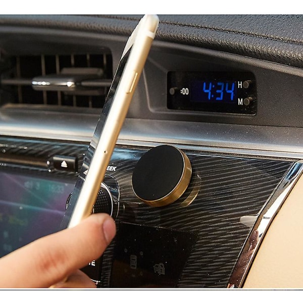 Universal magnetisk biltelefonhållare Instrumentbräda Mobiltelefonställ Gps-magnetfäste Telefonfäste för biltillbehör Interiör - Universal bilfäste Rose Gold