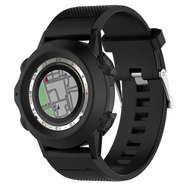 För Garmin Fenix 2 Silikonskyddsfodral (Lila) Black