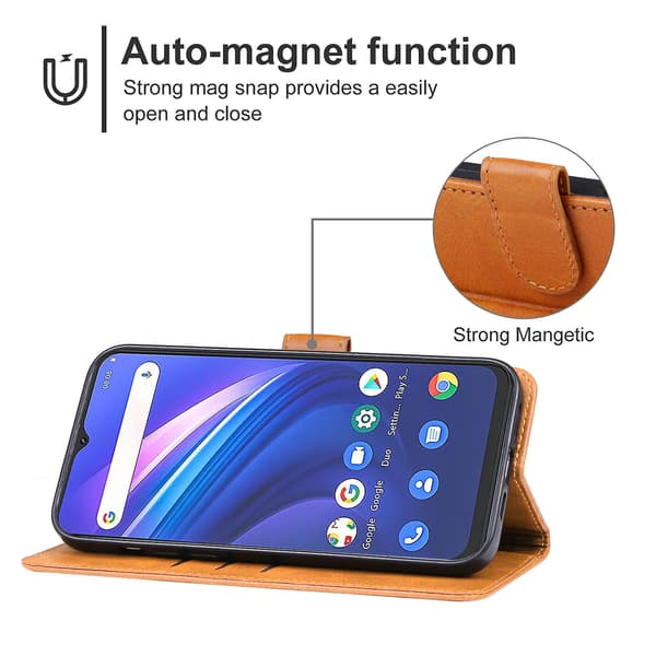Läder Telefonfodral För CUBOT P80 Brown