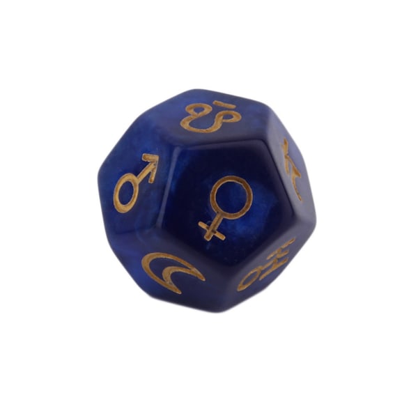 3st/ set Dichromatic D12 Polyhedral Astrologitärningar för konstellation